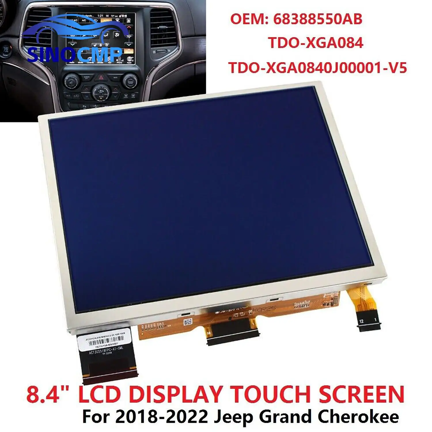 TDO-XGA084 XGA0840J0000 BLM96100220 BLM9611010 Оригинальный 8,4-дюймовый новый Uconnect 4UAV ЖК-сенсорный экран для Jeep RAM 2018-2022
TDO-XGA084 XGA0840J0000 BLM96100220 BLM9611010 Оригинальный 8,4-дюймовый новый Uconnect 4UAV ЖК-сенсорный экран для Jeep RAM 2018-2022