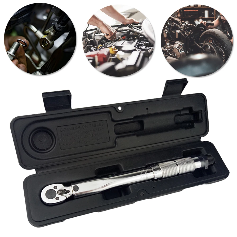 Drive Click Torque Wrench 5-25Nm Hand Ratchet Spanner Tool Multi-use Adjustable Torque Wrench with Case for Car Bike
Drive Click Torque Wrench 5-25Nm Hand Ratchet Spanner Tool Multi-use Adjustable Torque Wrench with Case for Car Bike