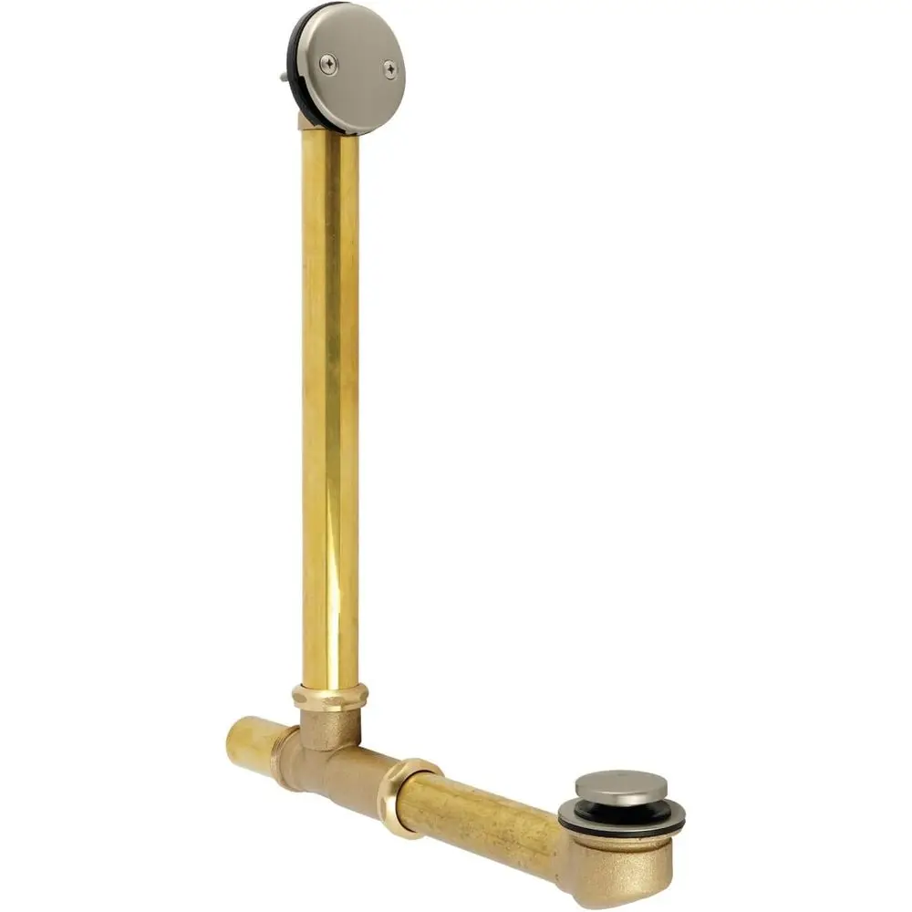 Tip-Toe Bath Tub Drain and Overflow, Brushed Nickel, 25.5 x 12.5 x 3.19
Tip-Toe Bath Tub Drain and Overflow, Brushed Nickel, 25.5 x 12.5 x 3.19