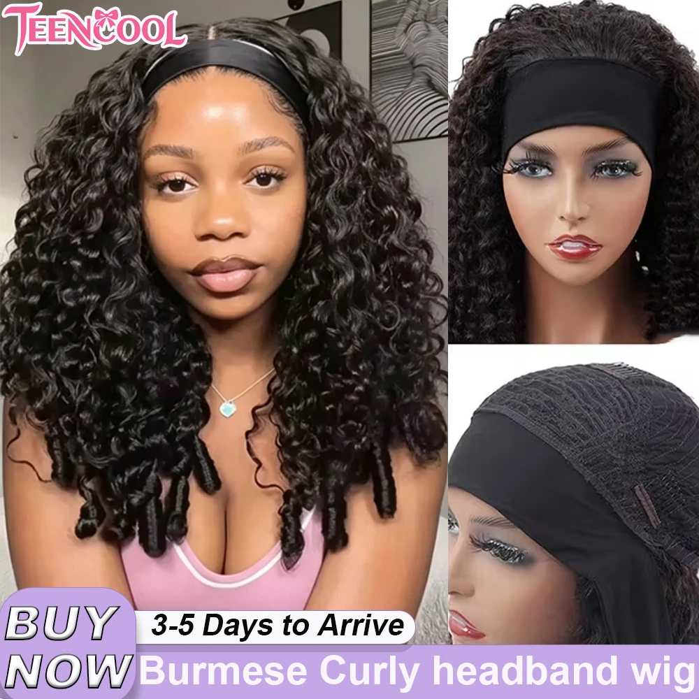 Burmese Curly Headband Wig Human Hair 200 Density Brazilian Glueless Wig Wear And Go Headband Wig Natural Black Human Hair Wig Soft Full Thick Curly Hair For Women Easy Install Beginner Friendly
Burmese Curly Headband Wig Human Hair 200 Density Brazilian Glueless Wig Wear And Go Headband Wig Natural Black Human Hair Wig Soft Full Thick Curly Hair For Women Easy Install Beginner Friendly