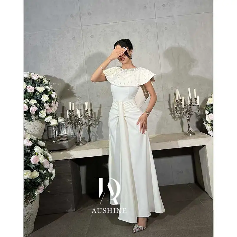 Aushine Customized Birthday Evening Dress Ankle Length Sleeveless Summer Elegant Wedding Party Gowns For Women Arab 2024
Aushine Customized Birthday Evening Dress Ankle Length Sleeveless Summer Elegant Wedding Party Gowns For Women Arab 2024
