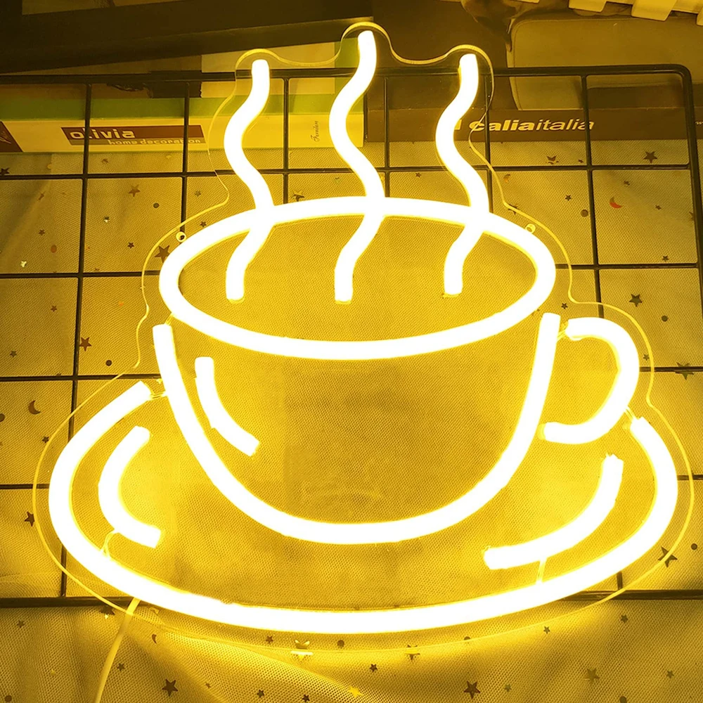 Coffee Neon Sign Custom Neon Sign Wall Decor Coffee Cup Signs for Shops Hotels Restaurant Cafe Coffee Bar Shop Nigh Light
Coffee Neon Sign Custom Neon Sign Wall Decor Coffee Cup Signs for Shops Hotels Restaurant Cafe Coffee Bar Shop Nigh Light