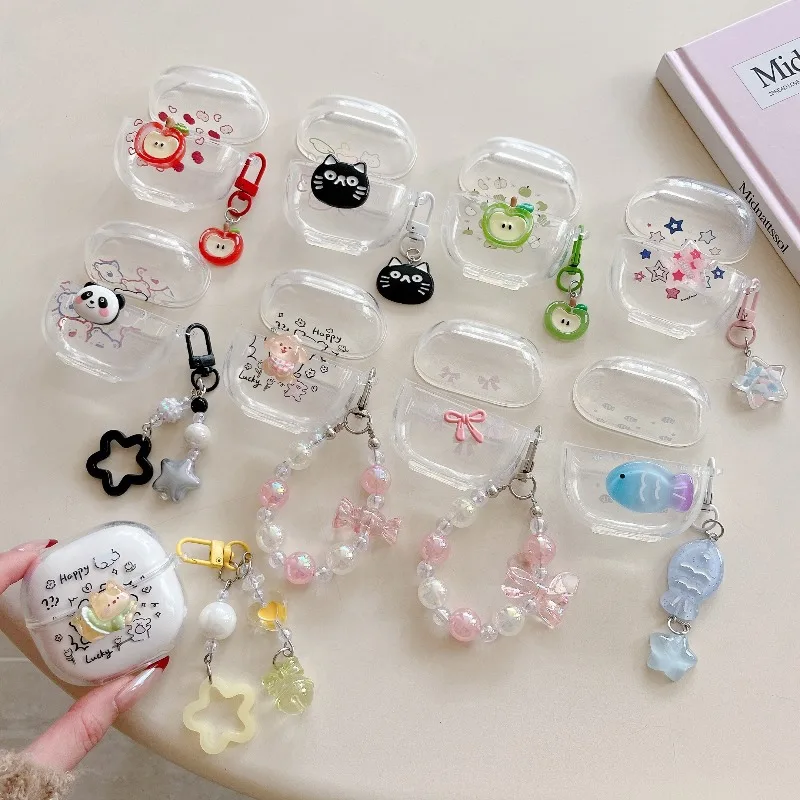 Case for Redmi Buds 6 Lite 6S Buds6 5 Cartoon Cute Panda Puppy Stat TPU Earbuds Anti-Scratch Protective Cover with Pendant Chain
Case for Redmi Buds 6 Lite 6S Buds6 5 Cartoon Cute Panda Puppy Stat TPU Earbuds Anti-Scratch Protective Cover with Pendant Chain
