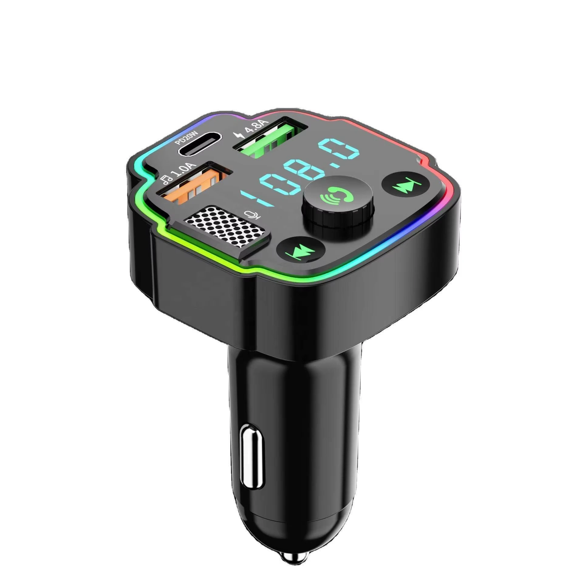 3.1A Q8 Car Charger Support Dual USB A Type-C Port Bluetooth Kit Receiver PD 20 Car Charger
3.1A Q8 Car Charger Support Dual USB A Type-C Port Bluetooth Kit Receiver PD 20 Car Charger