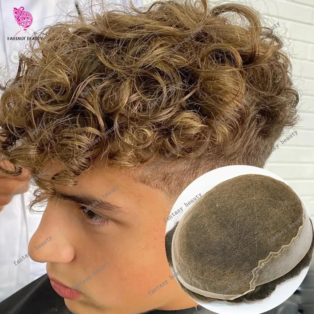 Undetected 22r Blonde Male Wigs Breathable Q6 Lace Front Bleached Knots 24mm Curly Human Hair Men Toupee Capillary Prosth System
Undetected 22r Blonde Male Wigs Breathable Q6 Lace Front Bleached Knots 24mm Curly Human Hair Men Toupee Capillary Prosth System