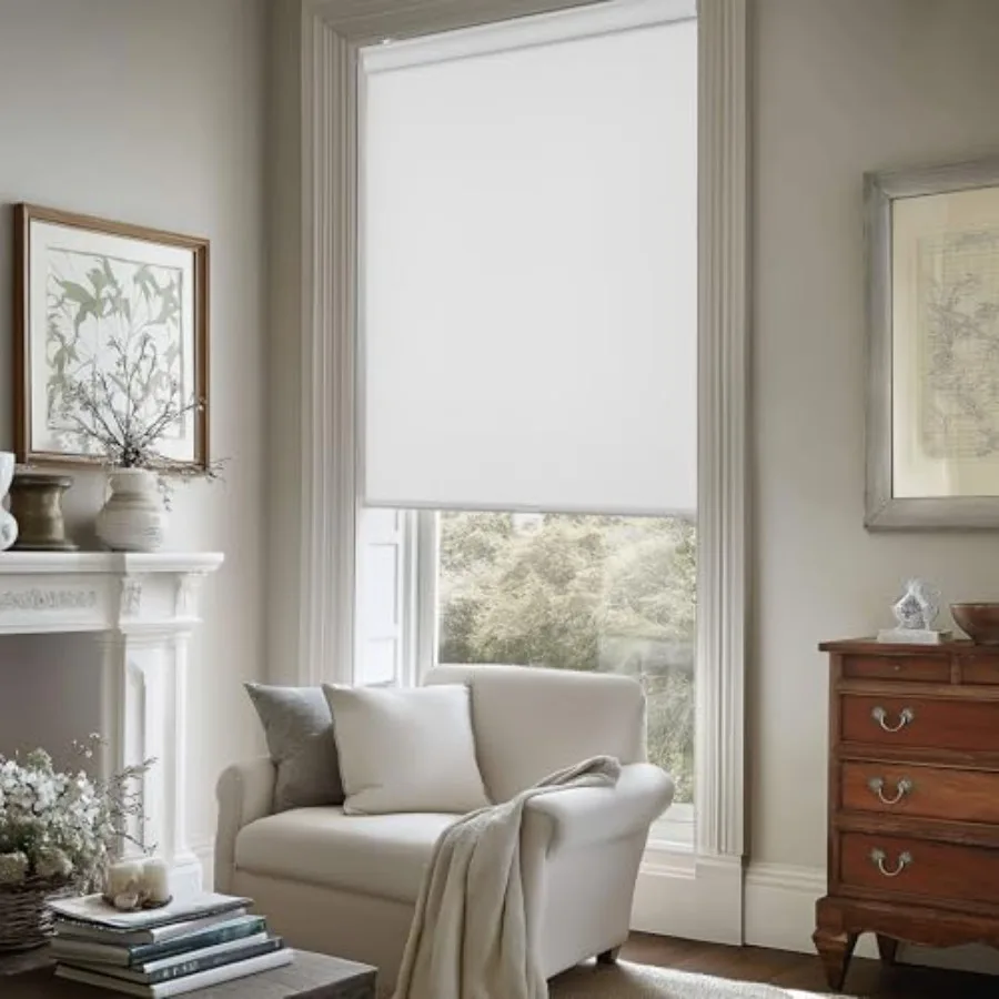 Cordless Free-Stop 100% out Blinds for Windows, Roller Windows Shades with Thermal Insulated, UV Protection Fabric for Living R
Cordless Free-Stop 100% out Blinds for Windows, Roller Windows Shades with Thermal Insulated, UV Protection Fabric for Living R
