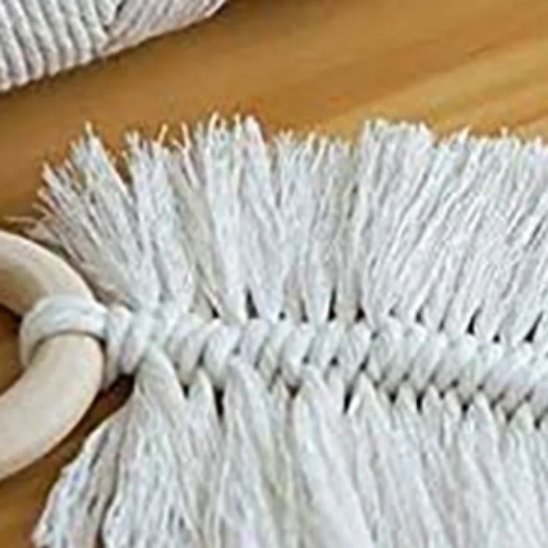 1Set Macrame Cord Cotton Rope With Wood Ring Wooden Beads For DIY Wall Hanging
1Set Macrame Cord Cotton Rope With Wood Ring Wooden Beads For DIY Wall Hanging