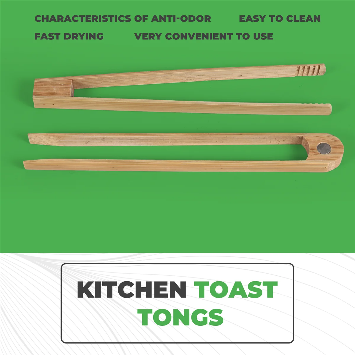 A06RP 2 Pieces Magnetic Bamboo Toaster Tongs 8.7 Inch Wooden Kitchen Toast Tongs for Cooking, Natural Bamboo Kitchen Utensils
A06RP 2 Pieces Magnetic Bamboo Toaster Tongs 8.7 Inch Wooden Kitchen Toast Tongs for Cooking, Natural Bamboo Kitchen Utensils