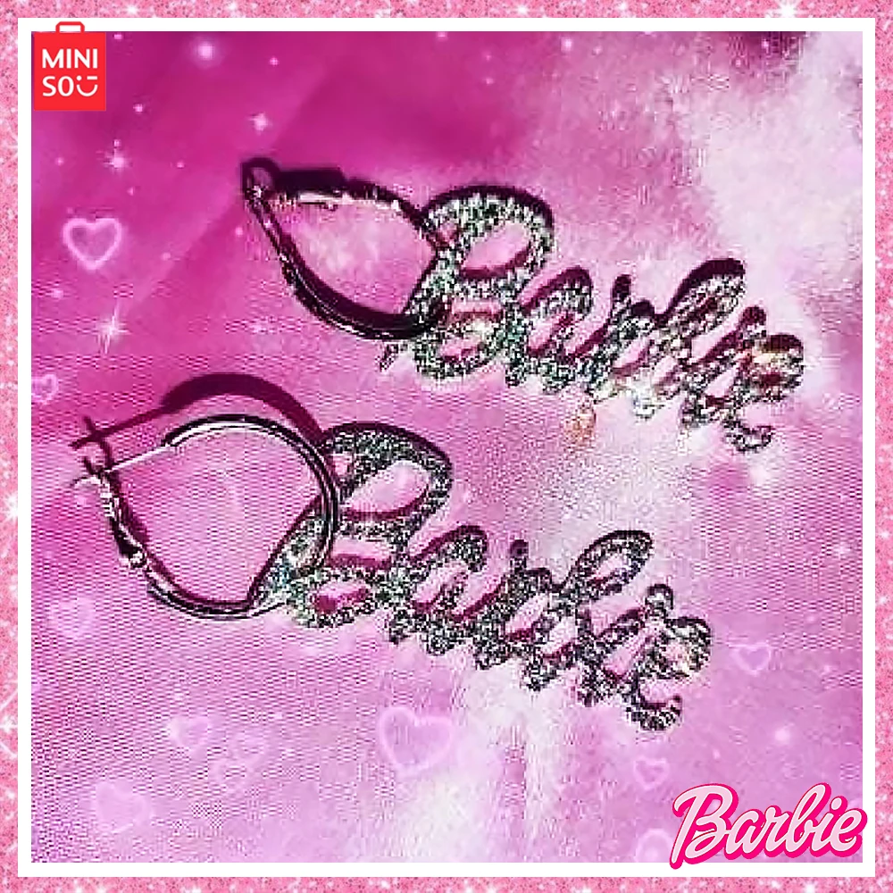 MINISO Boutique Barbie Necklace 2023 New Y2K Millennium Spice Girl Barbie Full Diamond Letter Earrings Anime Girl Accessory Gift
MINISO Boutique Barbie Necklace 2023 New Y2K Millennium Spice Girl Barbie Full Diamond Letter Earrings Anime Girl Accessory Gift