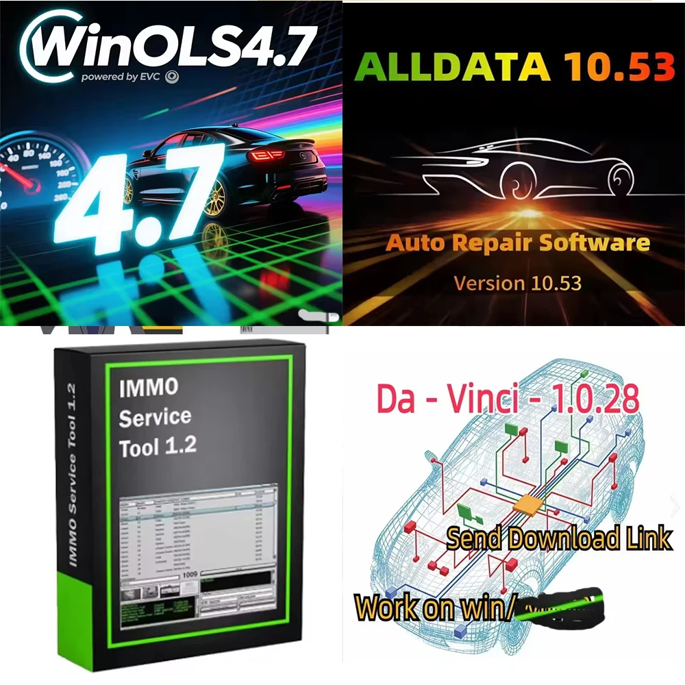 2026 Paquete de Software de reparación de automóviles 4en 1 ECU WinOLS 4,7 alldata 10.53 Dai 1,0.28 IMMO SERVICE V1.2
2026 Paquete de Software de reparación de automóviles 4en 1 ECU WinOLS 4,7 alldata 10.53 Dai 1,0.28 IMMO SERVICE V1.2