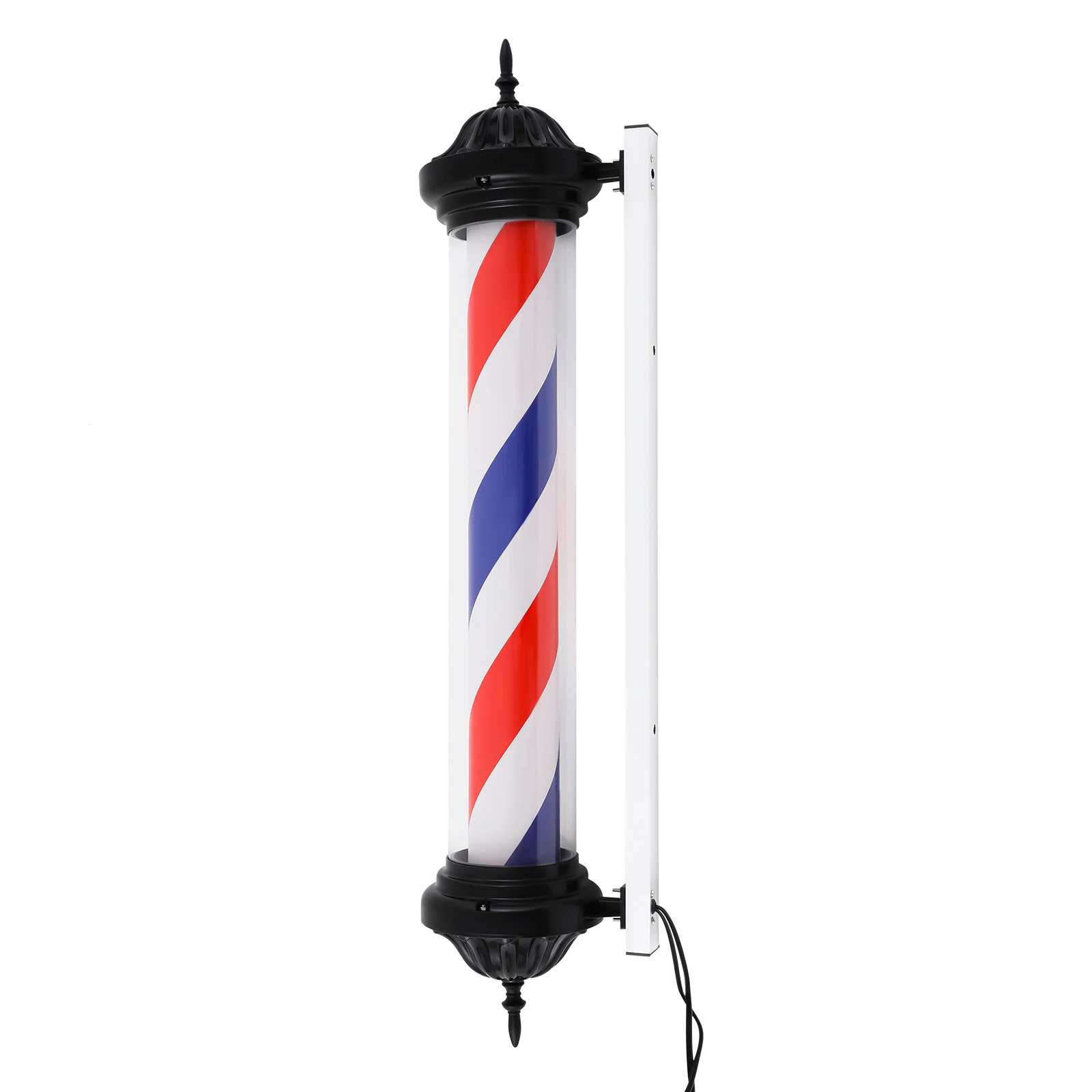 40 Inch Red Blue White Rotating Barber Shop Pole Light ABS Painted Iron Material 110V US Plug LED Hair Salon Sign Light 50-60RPM Rotating Motor 1.5m Power Cord Barber Store Outdoor Wall Mount Advertising Lamp
40 Inch Red Blue White Rotating Barber Shop Pole Light ABS Painted Iron Material 110V US Plug LED Hair Salon Sign Light 50-60RPM Rotating Motor 1.5m Power Cord Barber Store Outdoor Wall Mount Advertising Lamp