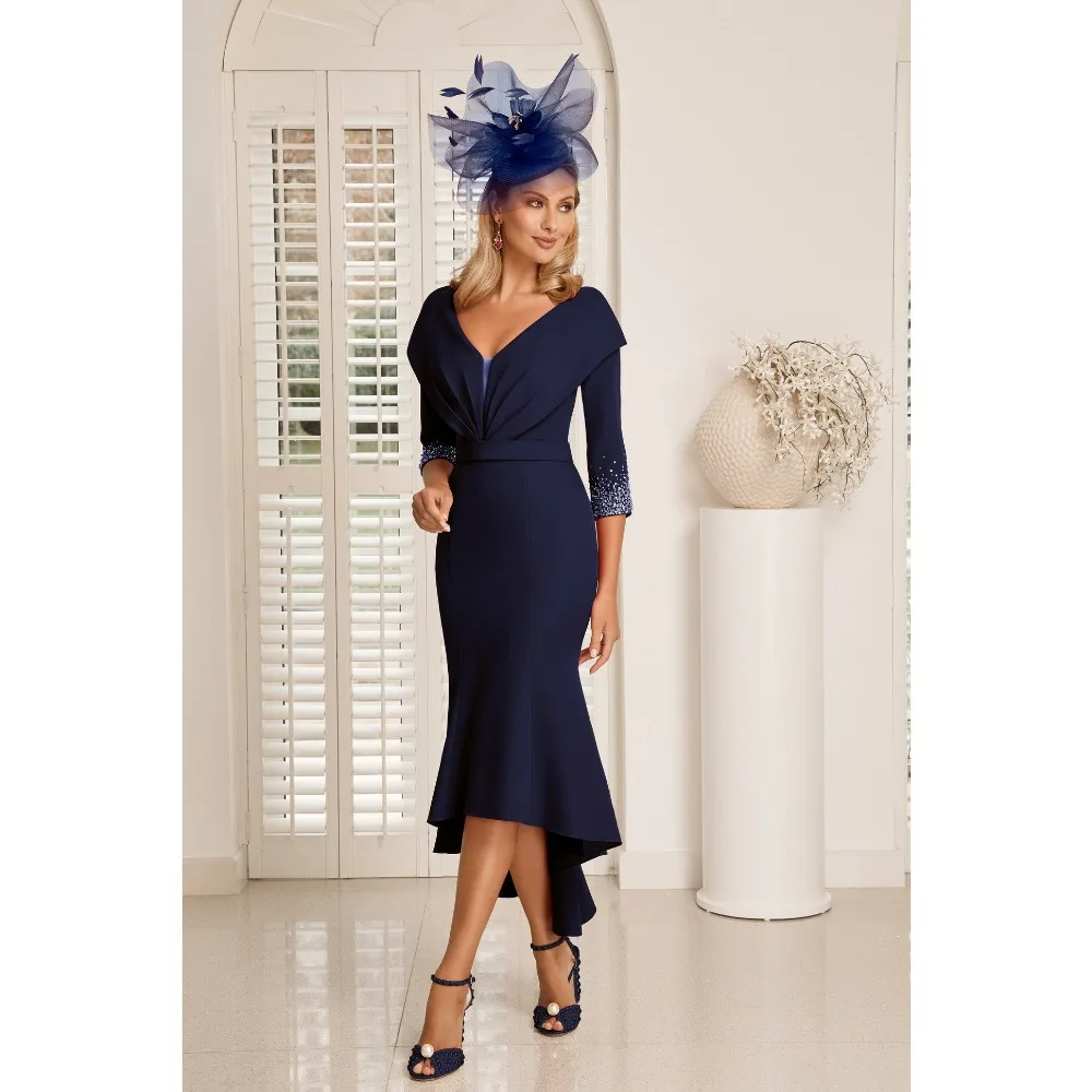 Customized Mermaid Mother of Birde Dresses 2026 for Women Wedding Navy Blue Elegant Evening Dress Beaded Midi Prom Party Gowns
Customized Mermaid Mother of Birde Dresses 2026 for Women Wedding Navy Blue Elegant Evening Dress Beaded Midi Prom Party Gowns