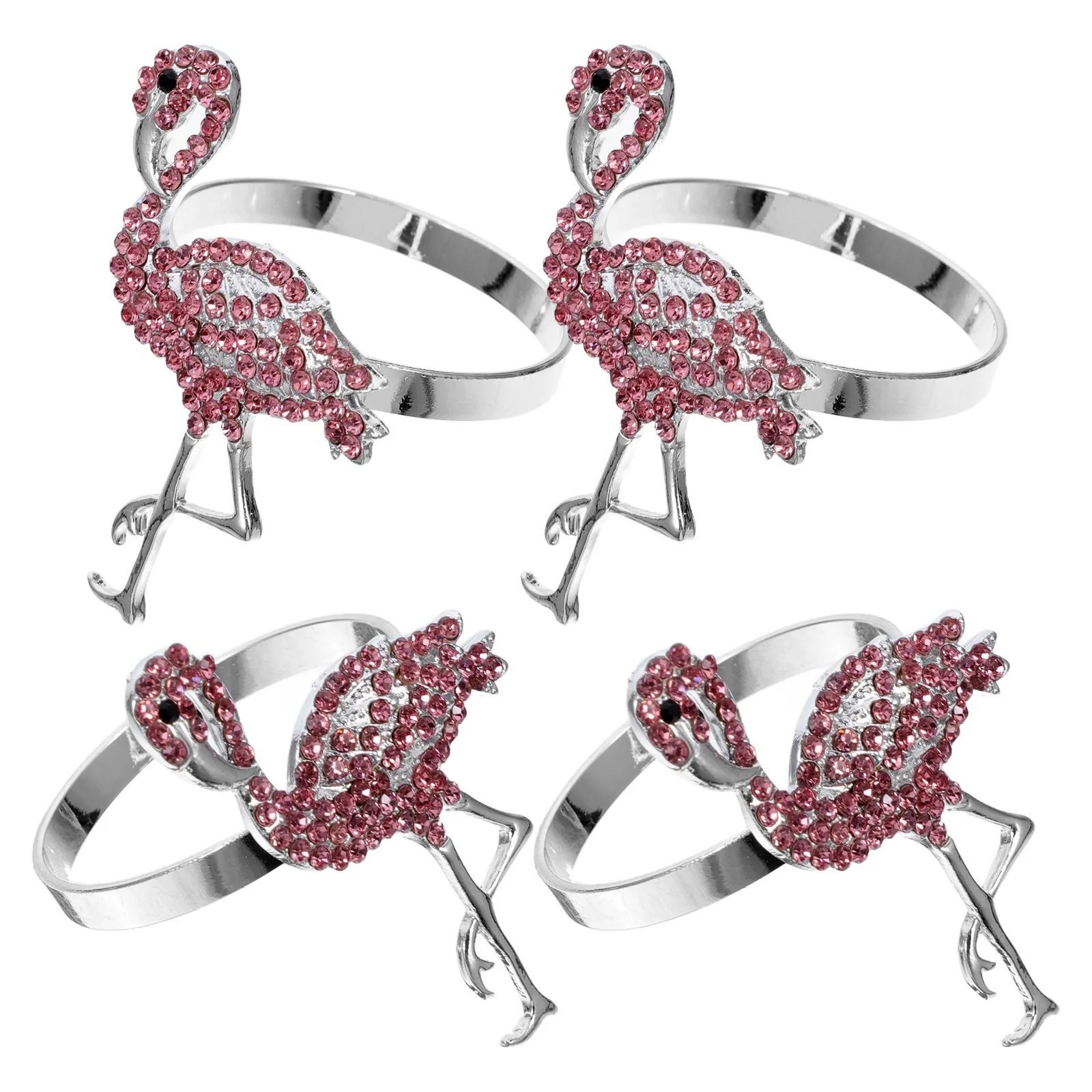 4 Pcs Pink Napkin Holders Crystal Napkins Holder Flamingo Shaped Metal Dining Table Decorations Easy Clean Long Life
4 Pcs Pink Napkin Holders Crystal Napkins Holder Flamingo Shaped Metal Dining Table Decorations Easy Clean Long Life
