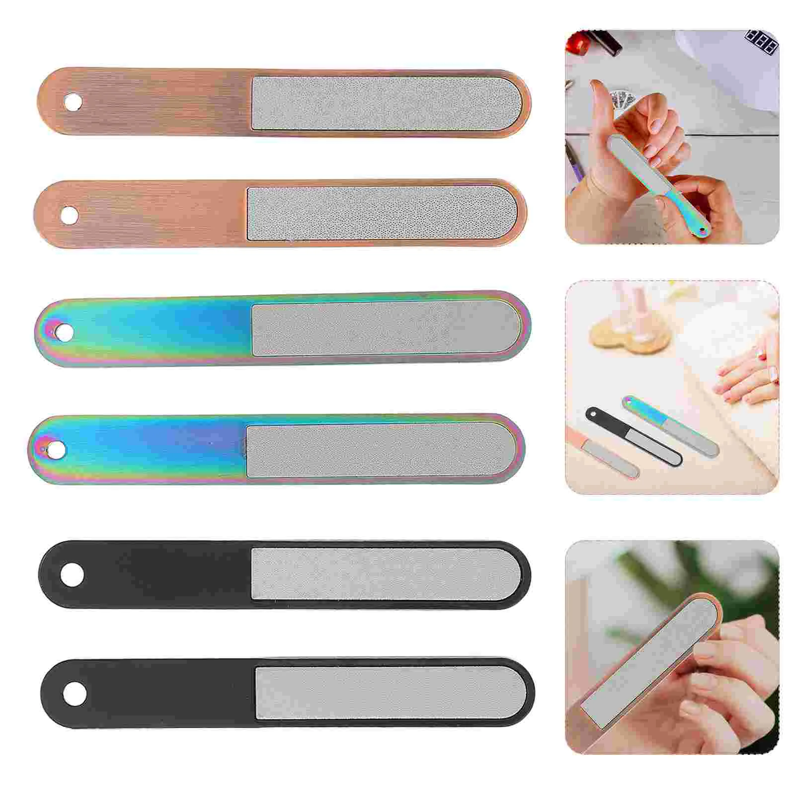 6 Pcs Nail File Shaping Tools Manicure Beauty Files Smooth Essential Smoothing Buffering Stainless Steel
6 Pcs Nail File Shaping Tools Manicure Beauty Files Smooth Essential Smoothing Buffering Stainless Steel