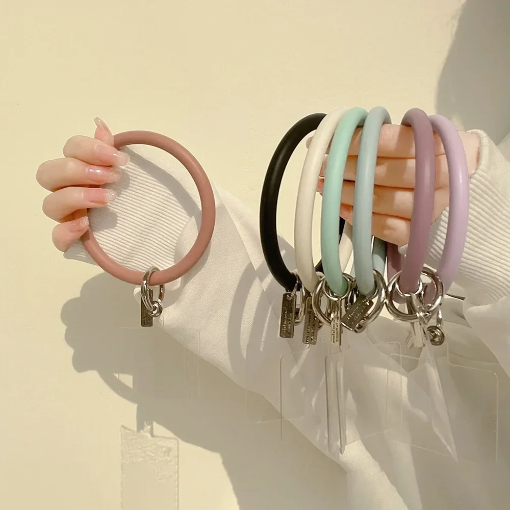 Silicone ring Lanyard for IPhone Anti-Lost Bracelet for Samsung Mobile Phone Case Wrist Strap Car Keychain Cute Phone Charm
Silicone ring Lanyard for IPhone Anti-Lost Bracelet for Samsung Mobile Phone Case Wrist Strap Car Keychain Cute Phone Charm