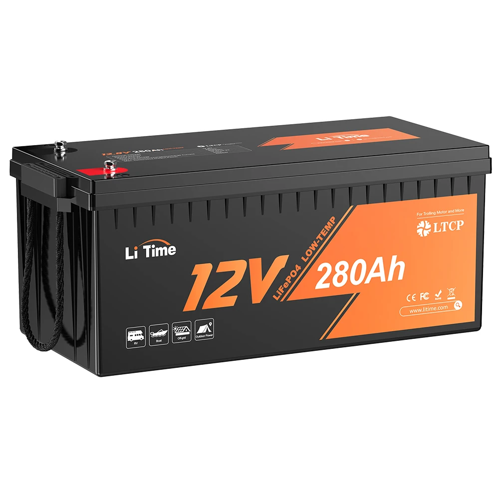 LiTime 12V 280Ah Plus Deep Cycle Lithium Battery With Low-Temp Protection For RV Off-grid System
LiTime 12V 280Ah Plus Deep Cycle Lithium Battery With Low-Temp Protection For RV Off-grid System