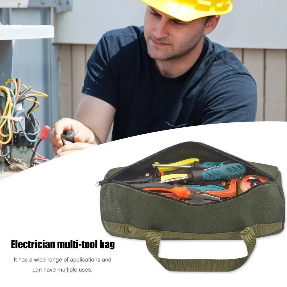 Portable Electrical Tool Storage Organizer Instrument Tote Bag Canvas Tool Pouch
Portable Electrical Tool Storage Organizer Instrument Tote Bag Canvas Tool Pouch