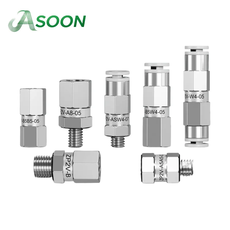 10PCS/pack ZP2V Series Safety Logic Valve One-Way Check Valve for Vacuum Suction Cup ZP2V-A5/A8/B5/B6-03-05-07-10
10PCS/pack ZP2V Series Safety Logic Valve One-Way Check Valve for Vacuum Suction Cup ZP2V-A5/A8/B5/B6-03-05-07-10