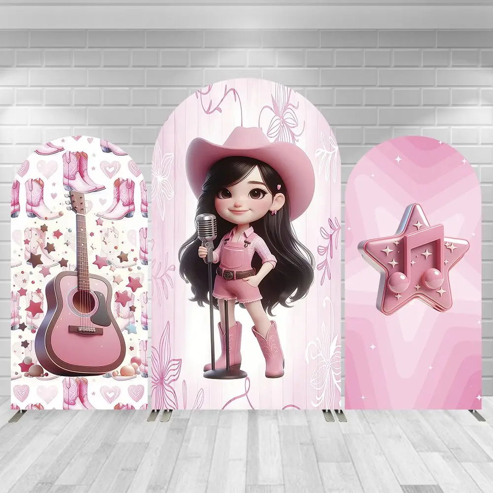 Pink Cowgirl Arch Cover Backdrop Western Country Girl Guitar Boot Arch Background Wall Baby Birthday Photobooth
Pink Cowgirl Arch Cover Backdrop Western Country Girl Guitar Boot Arch Background Wall Baby Birthday Photobooth