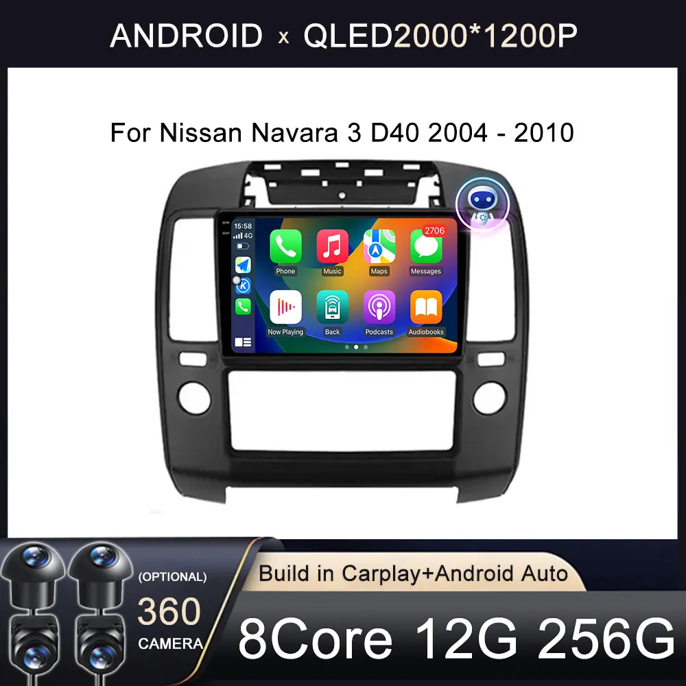 Android 14 For Nissan Navara 3 D40 2004 - 2010 Car Radio Multimedia Player Navigation GPS Wireless Carplay Auto tools NO 2 DIN
Android 14 For Nissan Navara 3 D40 2004 - 2010 Car Radio Multimedia Player Navigation GPS Wireless Carplay Auto tools NO 2 DIN