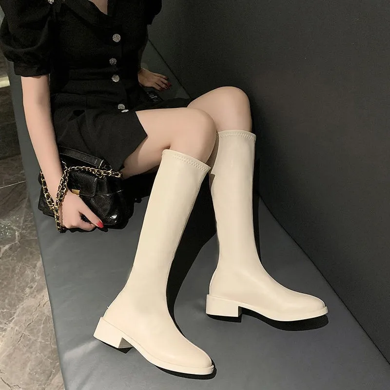 2024 New Women's knee high boots back zipper thick high heel sexy round toe square heel luxury fall/winter high heel boots
2024 New Women's knee high boots back zipper thick high heel sexy round toe square heel luxury fall/winter high heel boots