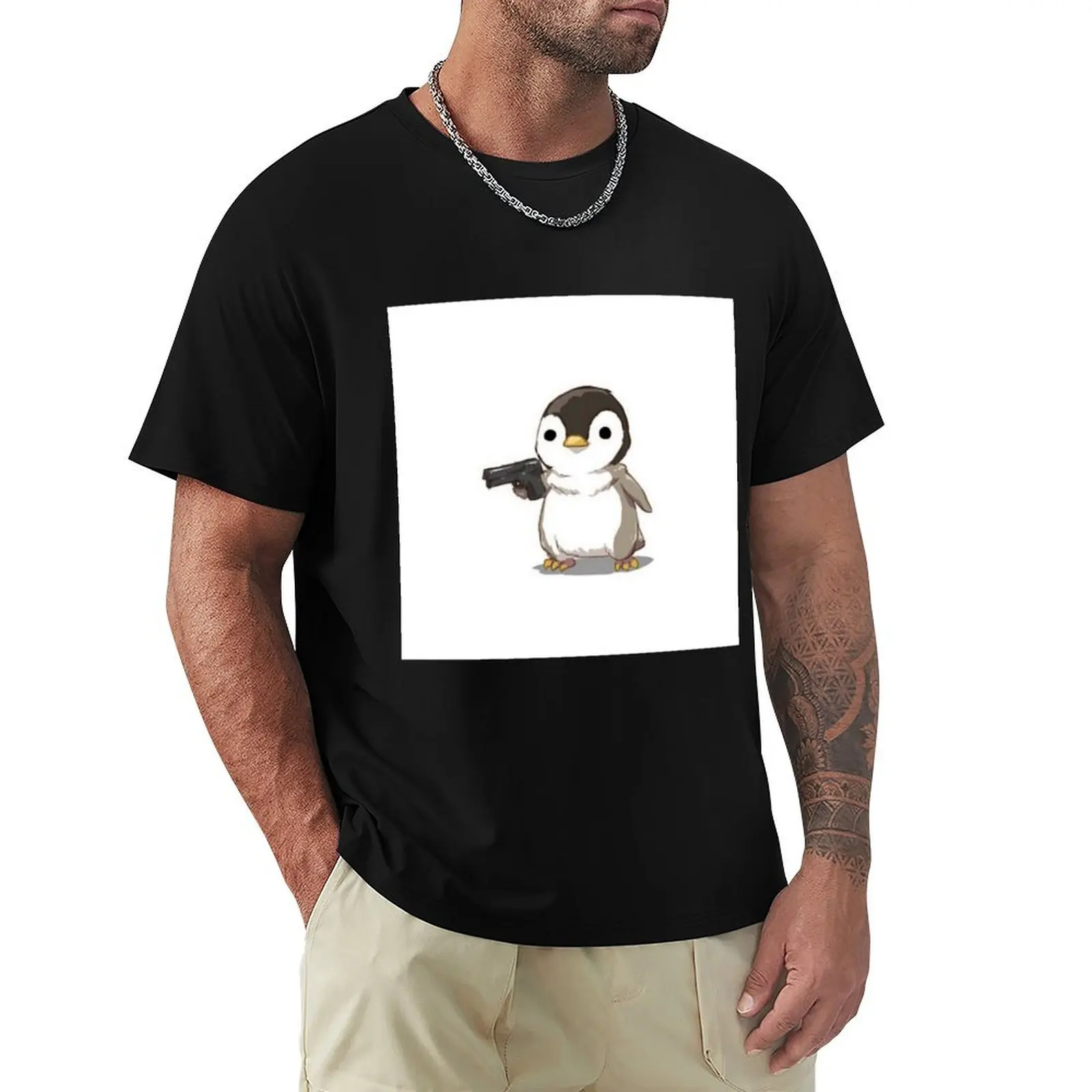 Penguin with a Glock T-Shirt T-shirts oversize plus size tops mens designer clothes
Penguin with a Glock T-Shirt T-shirts oversize plus size tops mens designer clothes