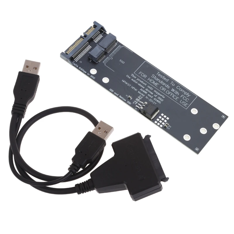 Адаптер 2,5 дюйма с USB-кабелем для 2012 года A1466 A1465 A1398 A1425 Поддержка преобразователя жесткого диска с F19E
Адаптер 2,5 дюйма с USB-кабелем для 2012 года A1466 A1465 A1398 A1425 Поддержка преобразователя жесткого диска с F19E