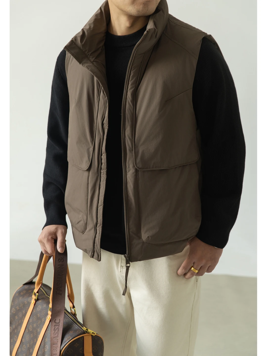 Warmth down Jaet Vest Men's Spor Quilted Vest Trendy Brand Loose Fit Winter Outerwear Polyester Fiber Youth Travel
Warmth down Jaet Vest Men's Spor Quilted Vest Trendy Brand Loose Fit Winter Outerwear Polyester Fiber Youth Travel