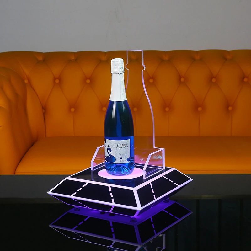 LED Luminous Acrylic Geometric Wine Bottle Rack Fashionable Display Stand for Bars And Nightclubs
LED Luminous Acrylic Geometric Wine Bottle Rack Fashionable Display Stand for Bars And Nightclubs