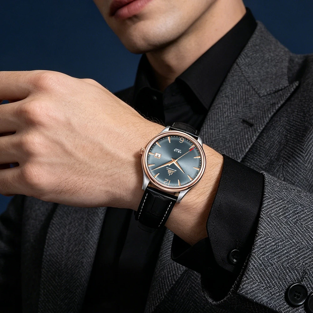 Shanghai Watch 39mm 50s Men's Automatic Watches A581 Reissue Sapphire Mechanical Wristwatch 50M Waterproof Dress Watches S5000
Shanghai Watch 39mm 50s Men's Automatic Watches A581 Reissue Sapphire Mechanical Wristwatch 50M Waterproof Dress Watches S5000