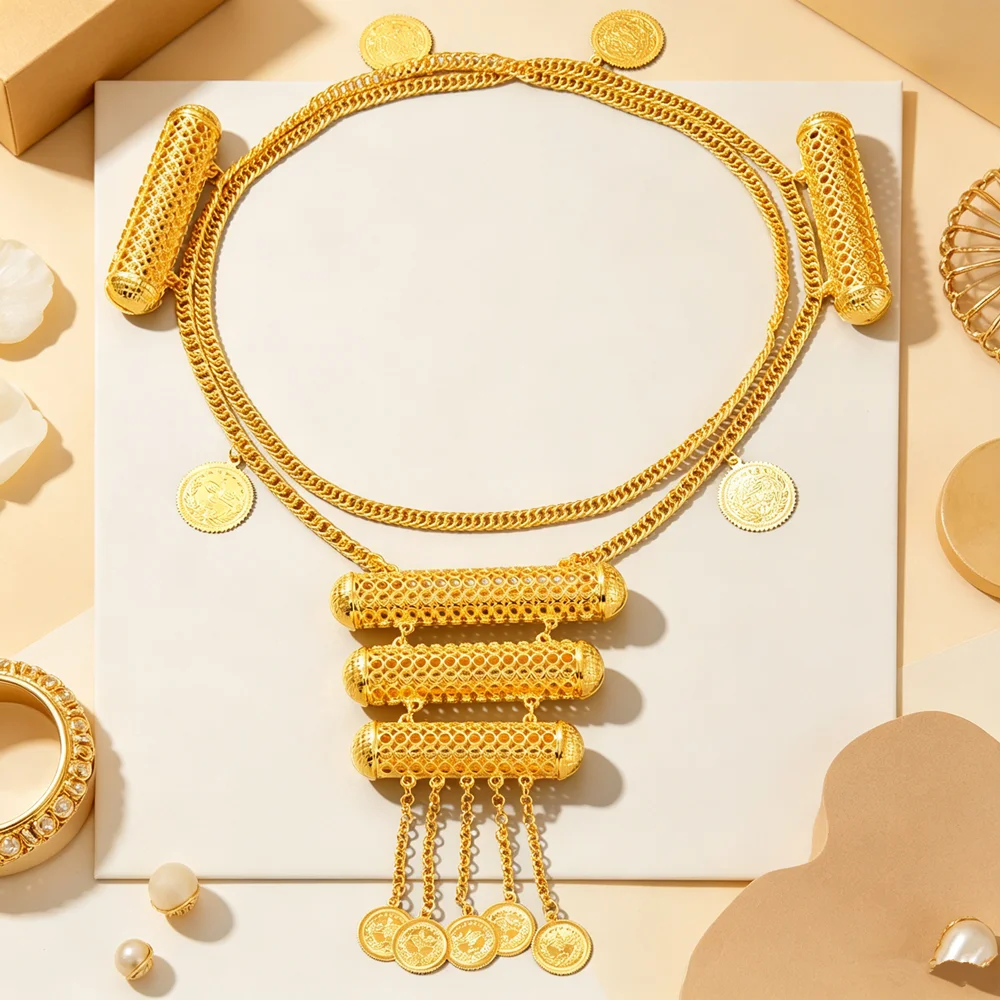 Golden-Plated Ladies' Fine Body Chains Vintage Luxury Accessories Bridal/Wedding/Party/Gala/Performance Fashion Jewelry
Golden-Plated Ladies' Fine Body Chains Vintage Luxury Accessories Bridal/Wedding/Party/Gala/Performance Fashion Jewelry