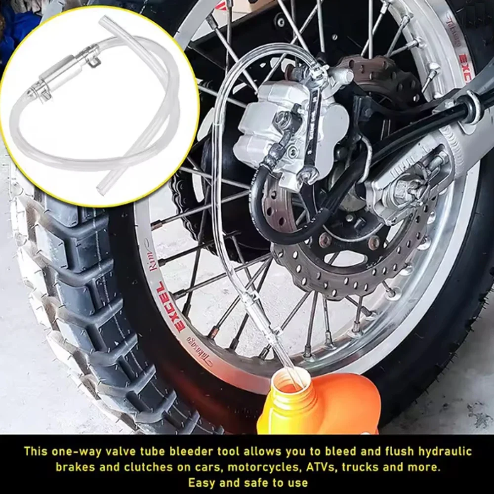 Special Bleeder Hose Kit for Car Clutch & Brake - Hydraulic One Way Valve Tube Bleeding Tool with Replacement Adapter
Special Bleeder Hose Kit for Car Clutch & Brake - Hydraulic One Way Valve Tube Bleeding Tool with Replacement Adapter
