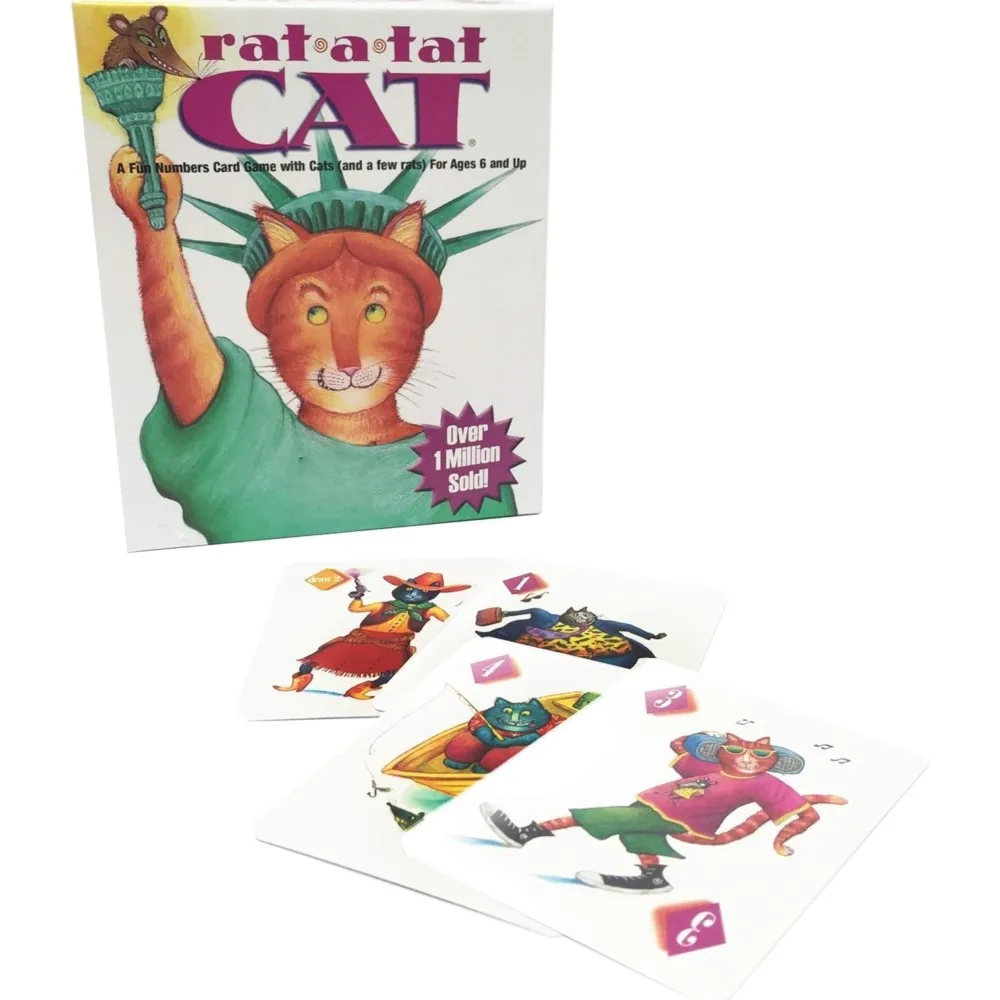 Rat A Tat Cat Fun Numbers Card Game With Cats (and A Few Rats) For Ages 6 And Up 2‑6 Players Play Night Family Board Games
Rat A Tat Cat Fun Numbers Card Game With Cats (and A Few Rats) For Ages 6 And Up 2‑6 Players Play Night Family Board Games