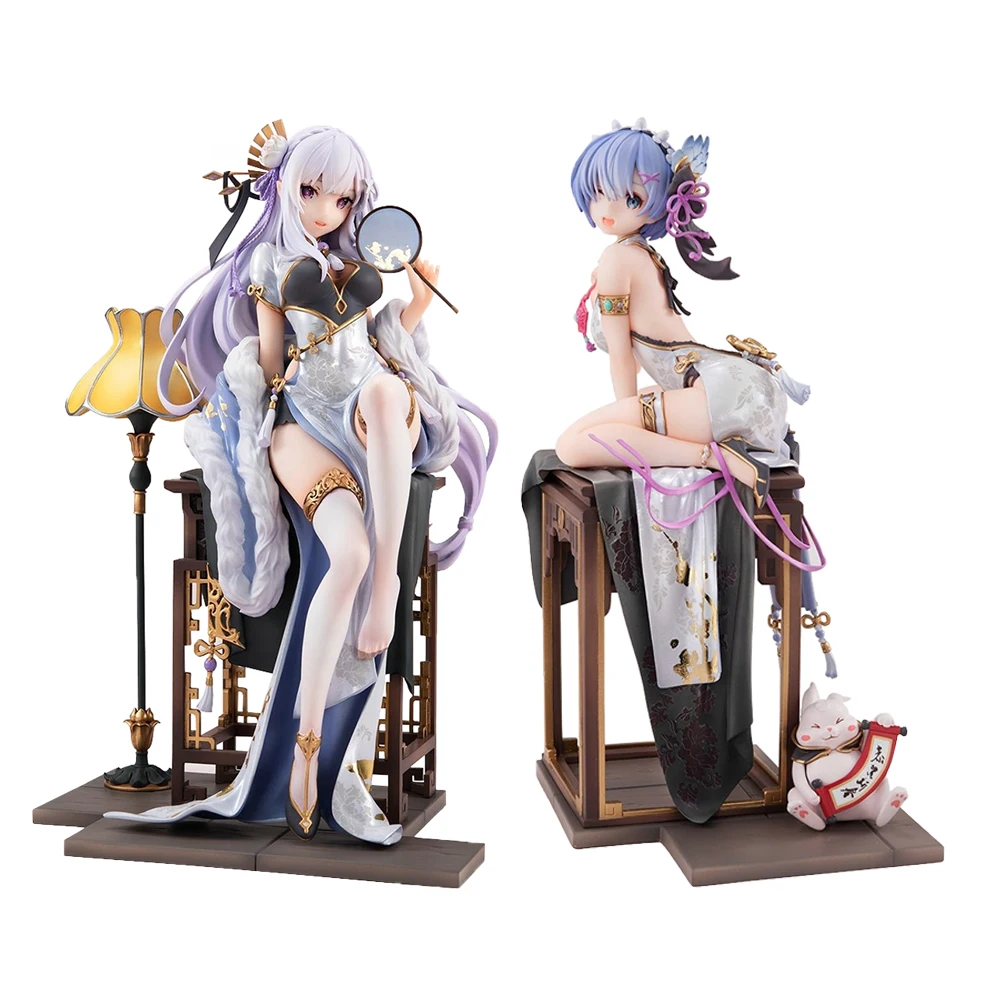 Anime Remu Emilia figure Remu Emilia action figures Cheongsam Remu Emilia figurine Doll PVC Model Toys Collection Statue Gifts
Anime Remu Emilia figure Remu Emilia action figures Cheongsam Remu Emilia figurine Doll PVC Model Toys Collection Statue Gifts
