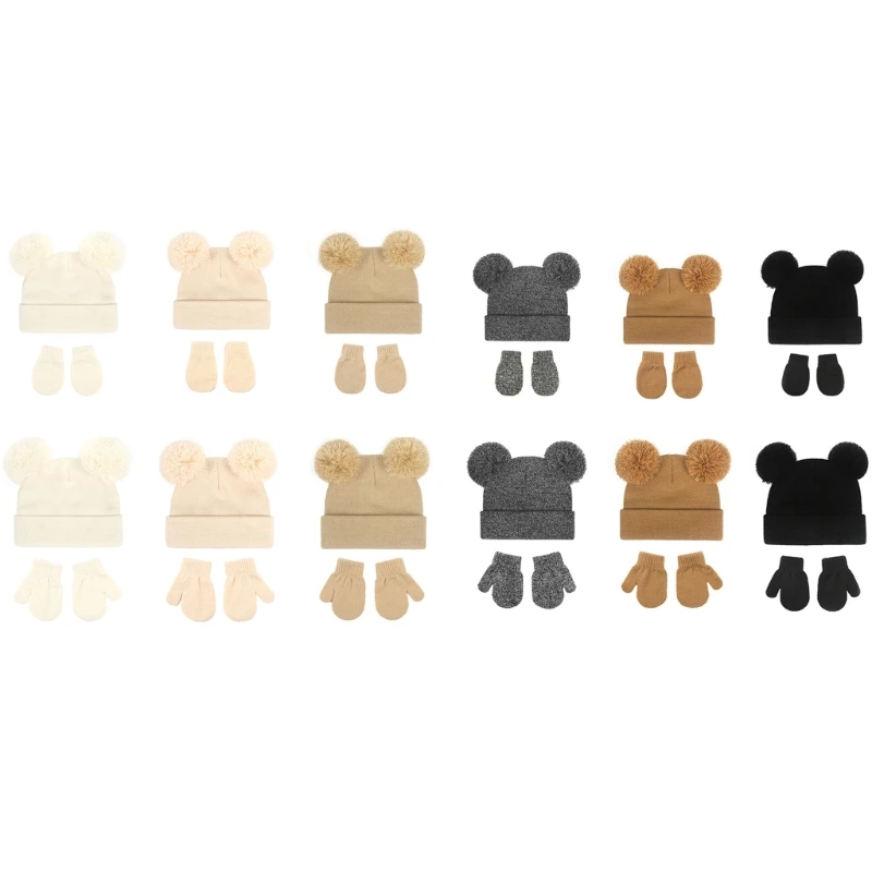 F1CB Toddlers Warm Headwear & Handwear Set Kids Head & Hands Warmer for Fall/Winter
F1CB Toddlers Warm Headwear & Handwear Set Kids Head & Hands Warmer for Fall/Winter