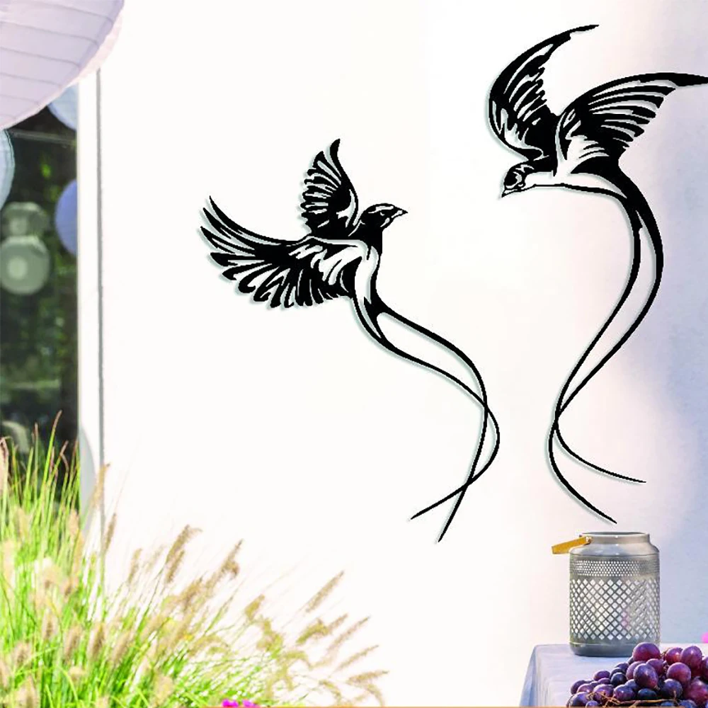Swallow Birds Metal Wall Art Set of 2, Couple Birds Wall Sign, Outdoor Bird Ornament Gift, Garden Gift, Birds Wall Hanging
Swallow Birds Metal Wall Art Set of 2, Couple Birds Wall Sign, Outdoor Bird Ornament Gift, Garden Gift, Birds Wall Hanging