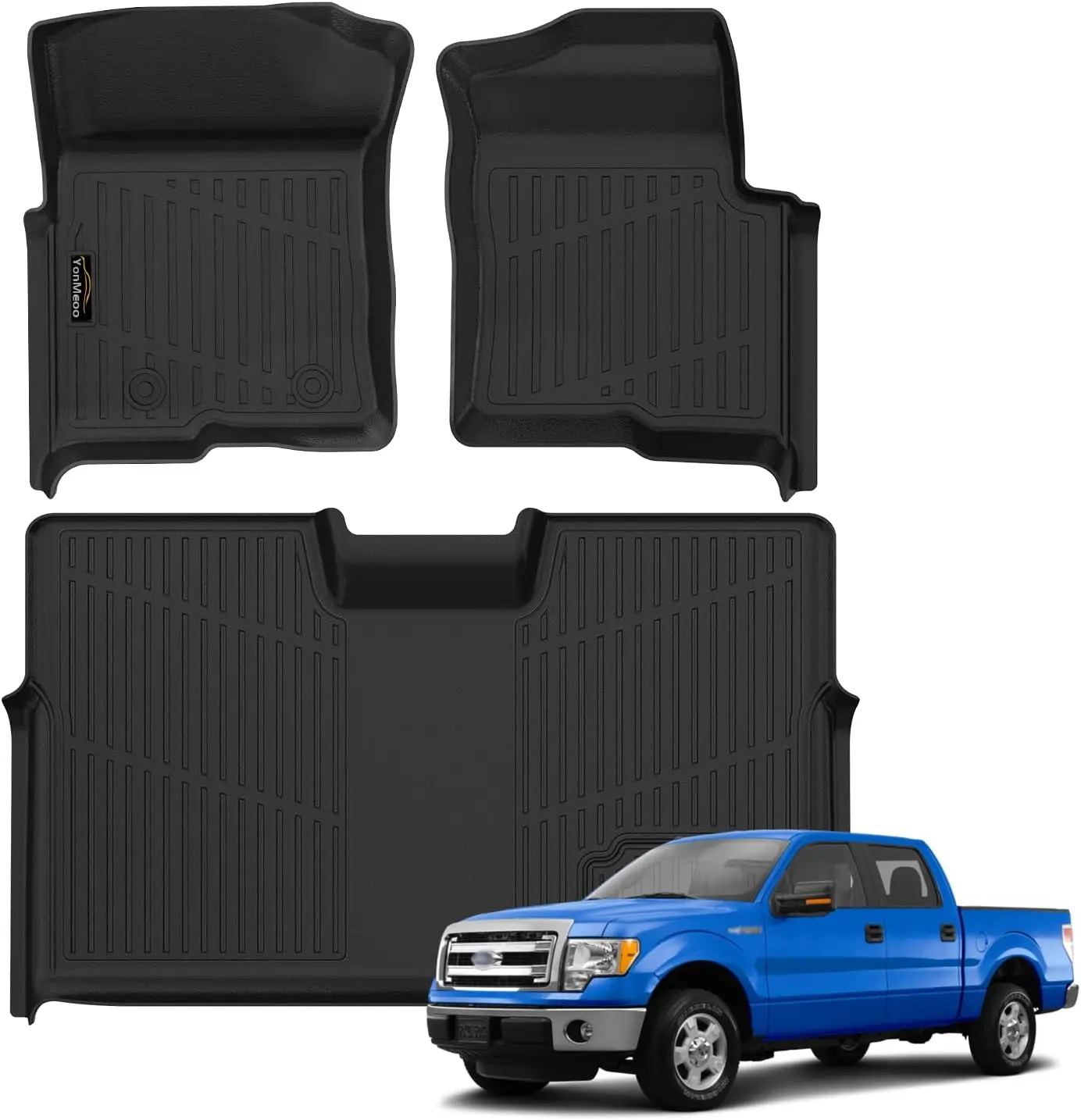 Custom Fit All Weather TPE Floor Mats for 2010-2014 Ford F150 SuperCrew/Crew Cab with Bucket Seats, Anti-Slip Full Set
Custom Fit All Weather TPE Floor Mats for 2010-2014 Ford F150 SuperCrew/Crew Cab with Bucket Seats, Anti-Slip Full Set
