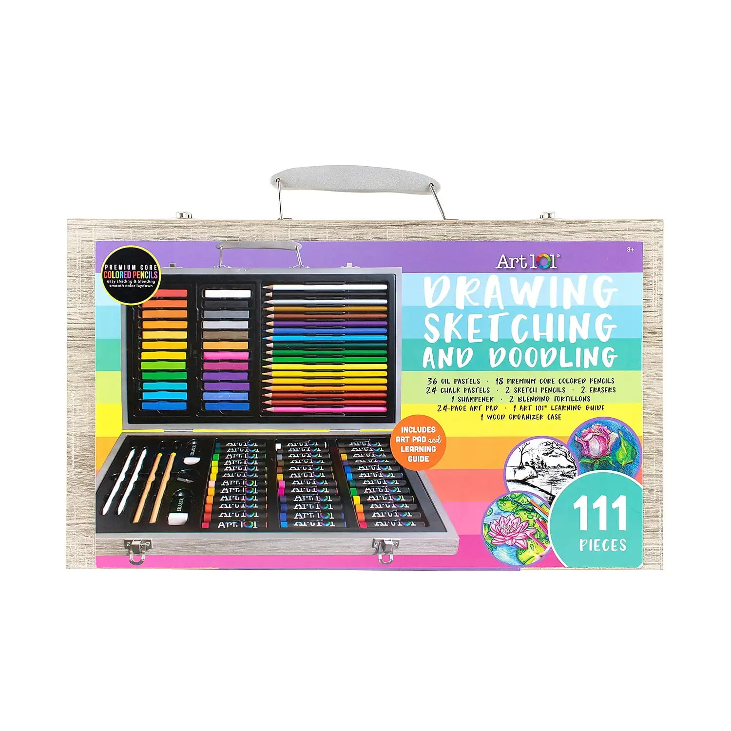 Art 101 Draw, Sketch, and Doodle Multifunctional Art Set with 111 Pieces for Children to Adults
Art 101 Draw, Sketch, and Doodle Multifunctional Art Set with 111 Pieces for Children to Adults