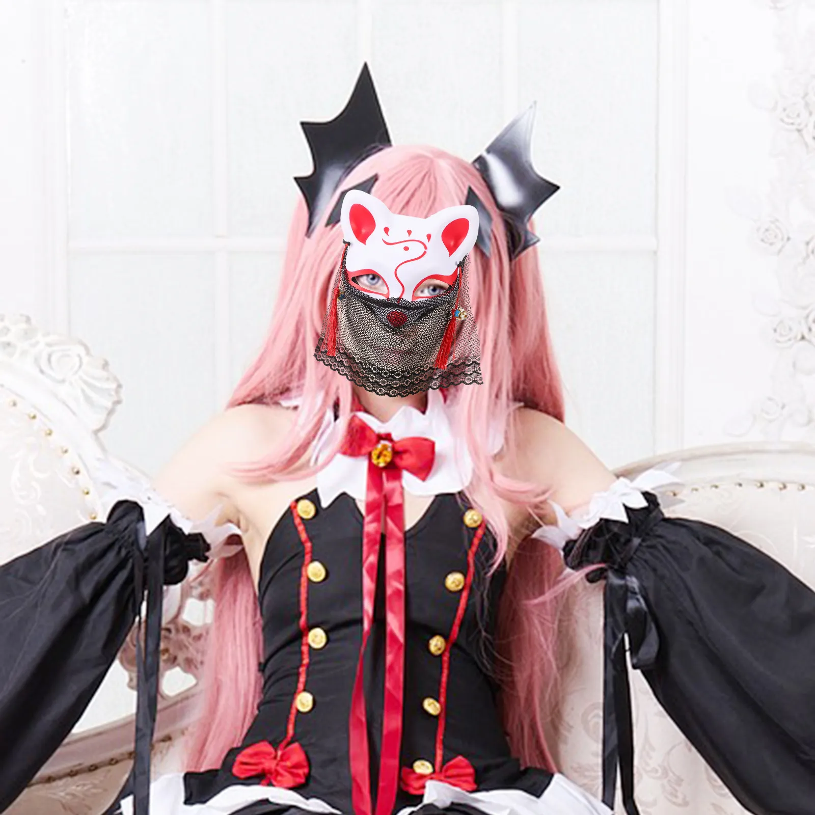 Стильная маска-лис для вечеринок: элегантная полумаска для лица, креативный дизайн, украшение для фестивалей, карнавалов, косплея и мероприятий
Стильная маска-лис для вечеринок: элегантная полумаска для лица, креативный дизайн, украшение для фестивалей, карнавалов, косплея и мероприятий