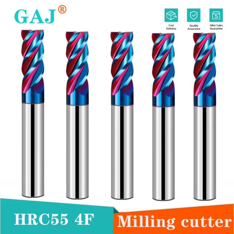 HRC65 4 Flutes Cnc carbide end mill milling tools Alloy Coating Tungsten Steel endmils Cnc machine cutting tool end mills Square
HRC65 4 Flutes Cnc carbide end mill milling tools Alloy Coating Tungsten Steel endmils Cnc machine cutting tool end mills Square