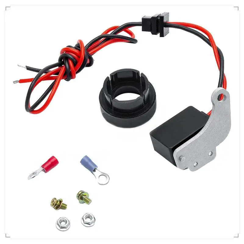 1 комплект 1281 комплект для переоборудования зажигания комплект запасных частей аксессуары подходят для Ford (1957-1974) 8 цилиндров 
1 комплект 1281 комплект для переоборудования зажигания комплект запасных частей аксессуары подходят для Ford (1957-1974) 8 цилиндров