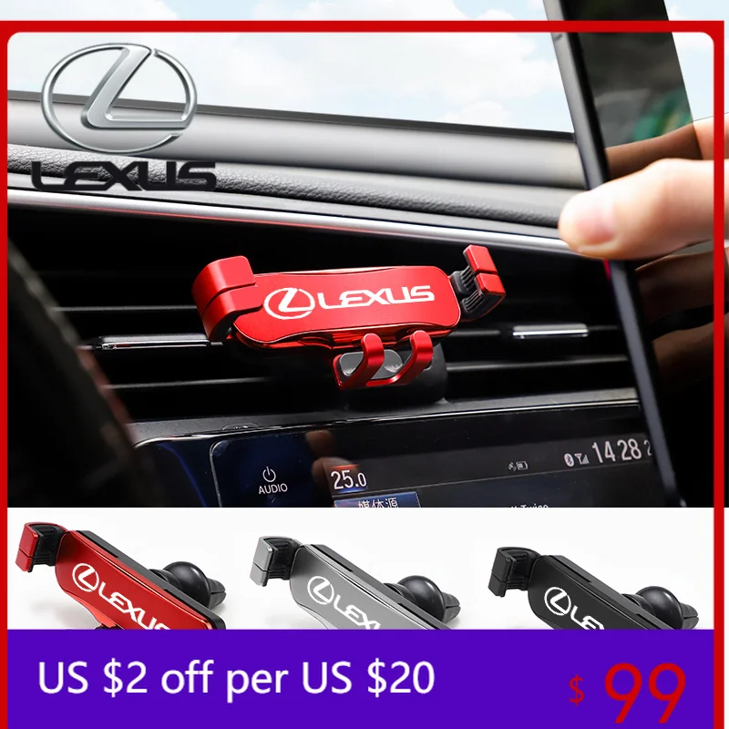 Zinc Alloy Car Styling Phone Holder Air Vent Mount Clip For Lexus FSPORT LBX NX RX 350h 450h ES UX 300e GS GX IS LS LX CT LC RC
Zinc Alloy Car Styling Phone Holder Air Vent Mount Clip For Lexus FSPORT LBX NX RX 350h 450h ES UX 300e GS GX IS LS LX CT LC RC