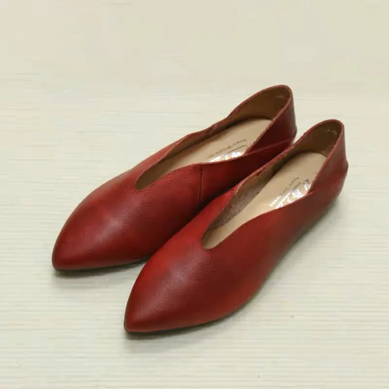 Loafers Women Leather Flats Spring Lazy Shoe Ballet Mocassim Feminino Handmade Genuine Leather Soft Low Heels Shoes Women2023
Loafers Women Leather Flats Spring Lazy Shoe Ballet Mocassim Feminino Handmade Genuine Leather Soft Low Heels Shoes Women2023