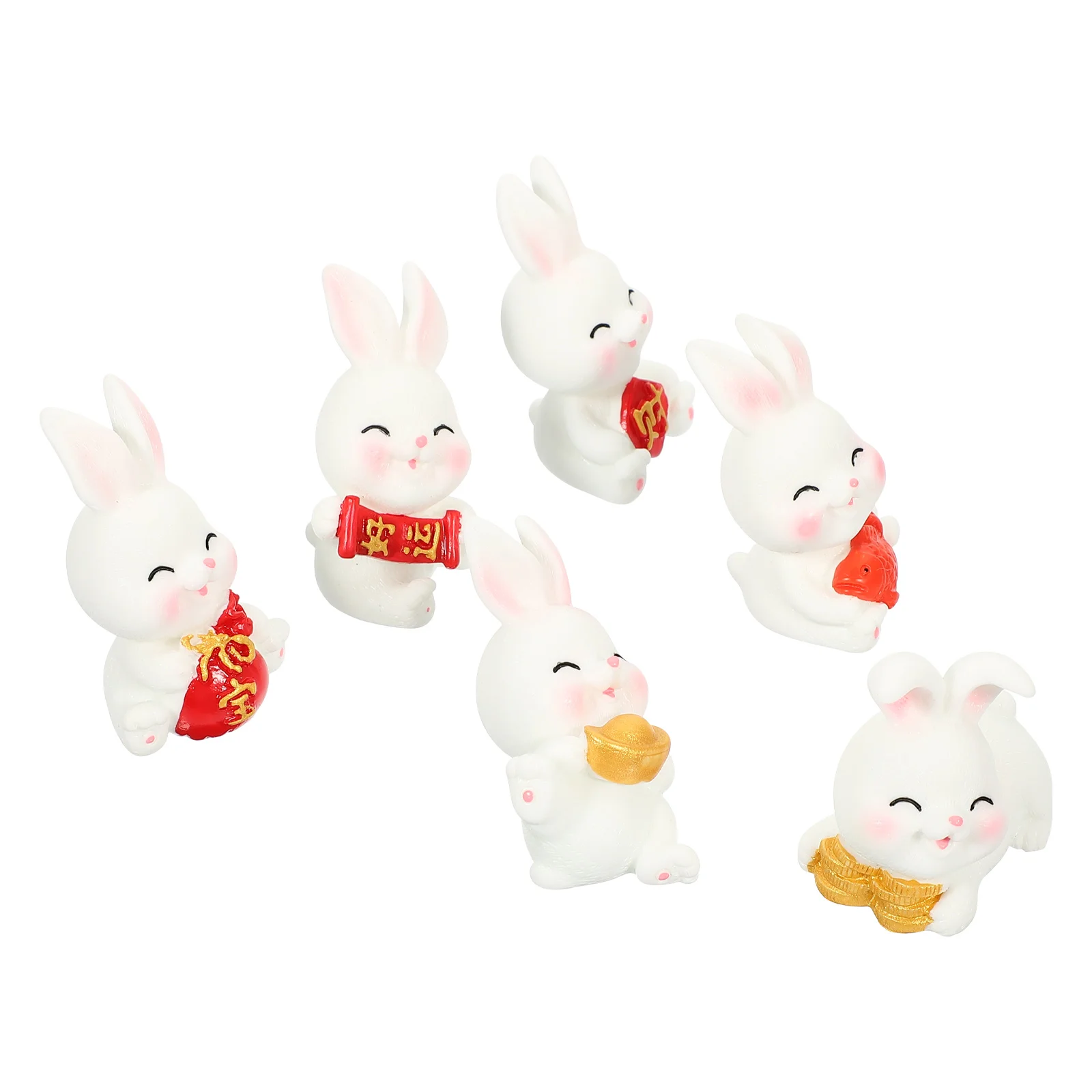 6 Pcs Miniature Rabbit Figurines Resin Small Bunny DecorMicro L Bunny nament Realistic Detail 
6 Pcs Miniature Rabbit Figurines Resin Small Bunny DecorMicro L Bunny nament Realistic Detail