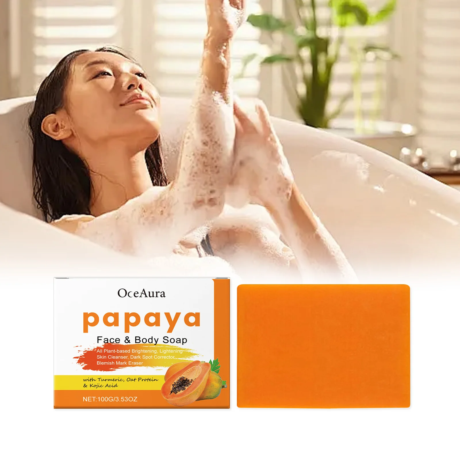 Осветляющее мыло Papaya — полностью натуральное очищающее средство для лица и тела с куркумой и дубовым протеином, корректором темных пятен и средство от пятен
Осветляющее мыло Papaya — полностью натуральное очищающее средство для лица и тела с куркумой и дубовым протеином, корректором темных пятен и средство от пятен
