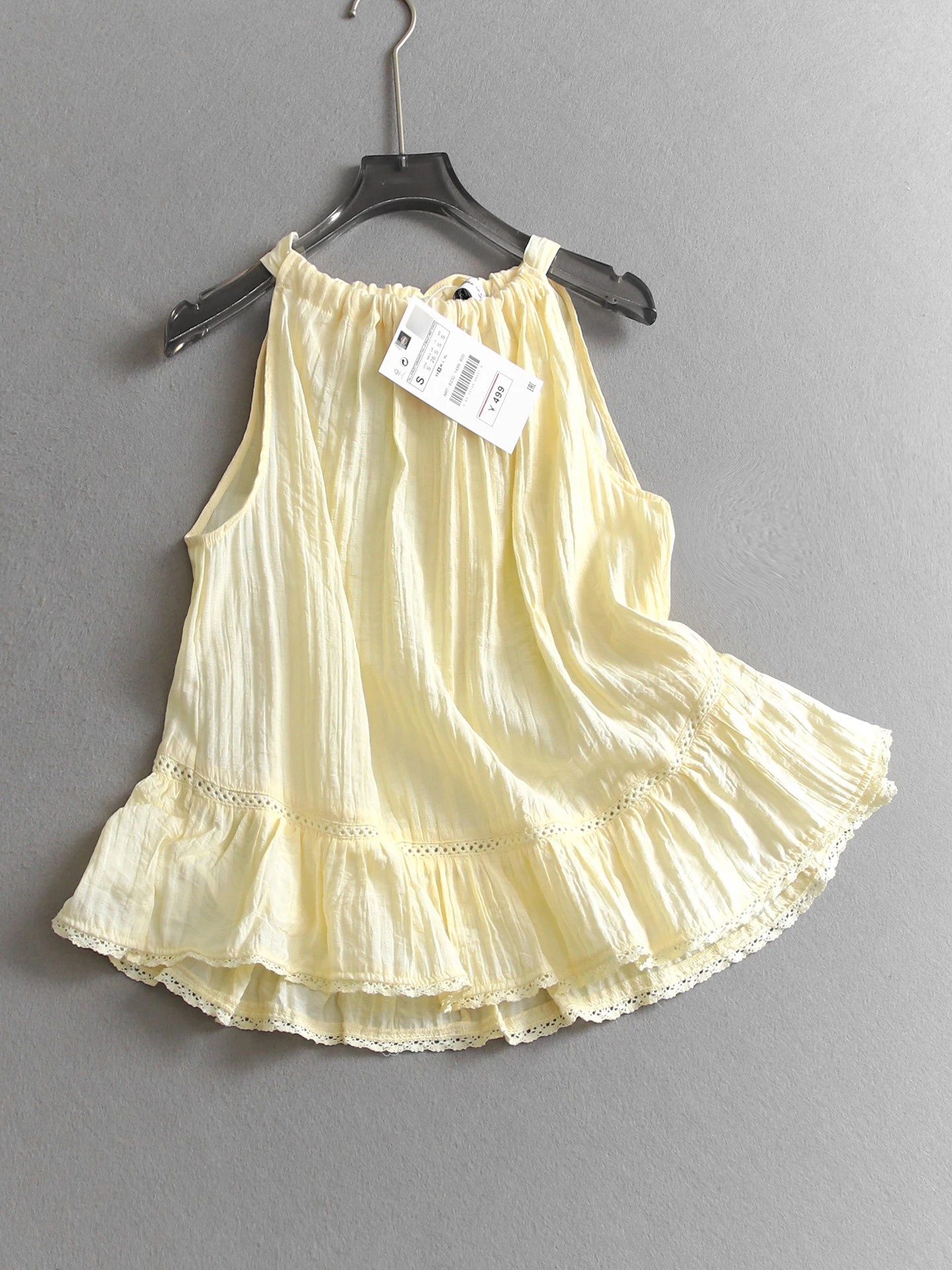 Summer New Pure Color Texture Lace-Up Casual Shirt Women's Sleeveless Blouse Breathable Comfortable Viscose Fiber R971
Summer New Pure Color Texture Lace-Up Casual Shirt Women's Sleeveless Blouse Breathable Comfortable Viscose Fiber R971