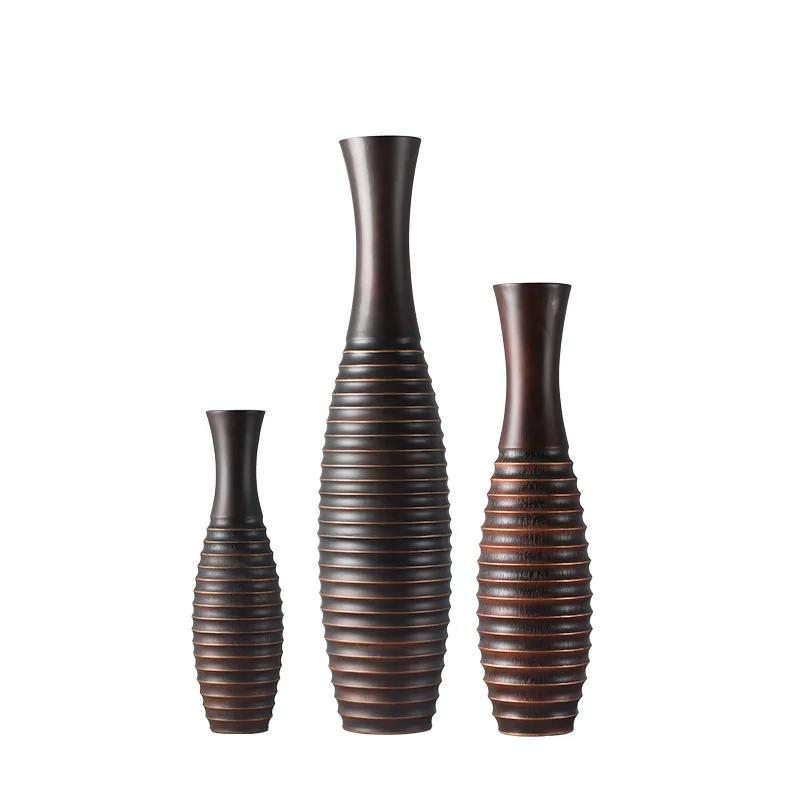 Resin handicraft home living room ornament, handmade large coil floor vase
Resin handicraft home living room ornament, handmade large coil floor vase