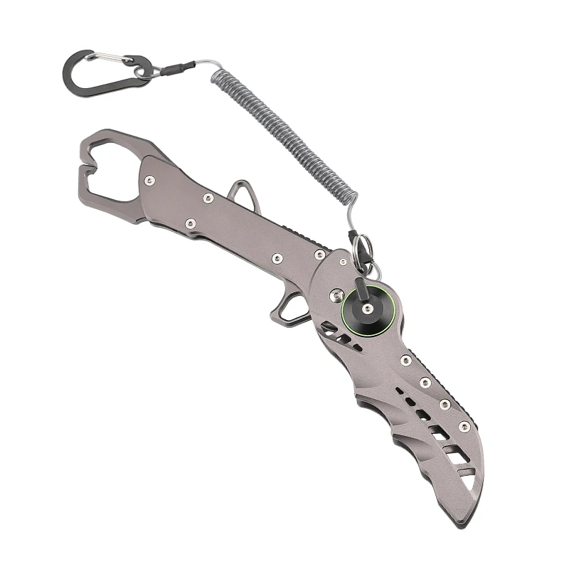 OUTDOOR Foldable Fish Lip Grabber Aluminum Alloy Fish Control Fish Lip Gripper with Anti-Lost Elastic Lanyard
OUTDOOR Foldable Fish Lip Grabber Aluminum Alloy Fish Control Fish Lip Gripper with Anti-Lost Elastic Lanyard