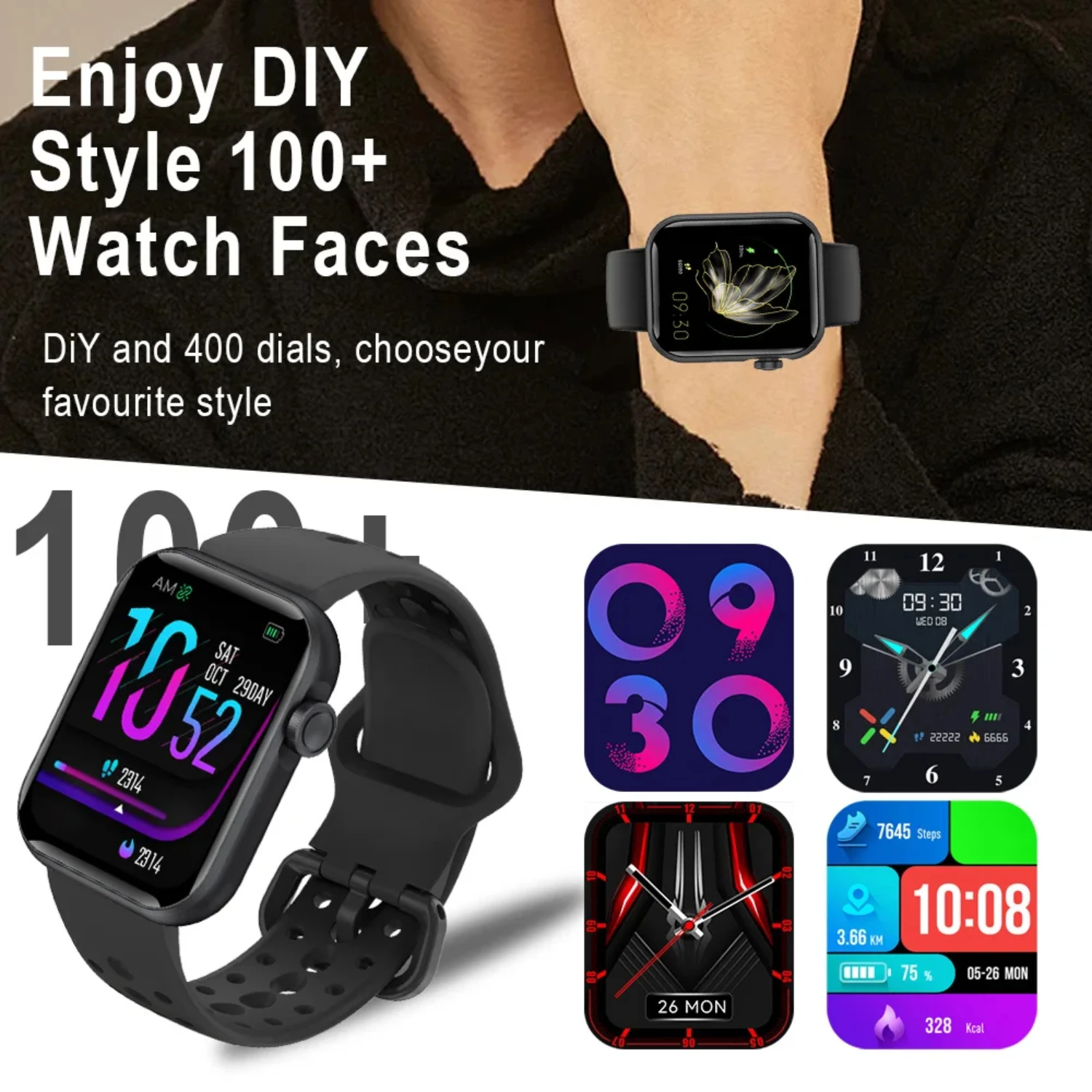 Smart Watches Men Women Sleep Tracking,46mm,1.3oz,Step Calorie Counter Fitness Watch Activity Trackers Pedometer
Smart Watches Men Women Sleep Tracking,46mm,1.3oz,Step Calorie Counter Fitness Watch Activity Trackers Pedometer