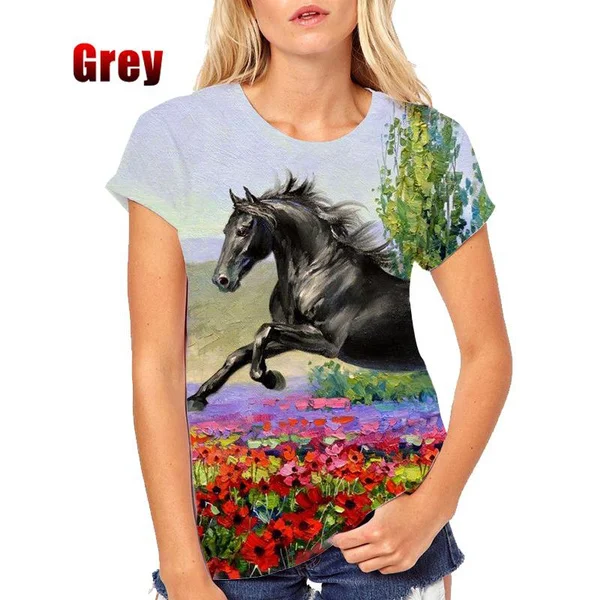 Fashion Funny Horse 3d Printed Women T Shirt Harajuku Trendy Tops Tshirts Ladies Short Sleeve Tees
Fashion Funny Horse 3d Printed Women T Shirt Harajuku Trendy Tops Tshirts Ladies Short Sleeve Tees